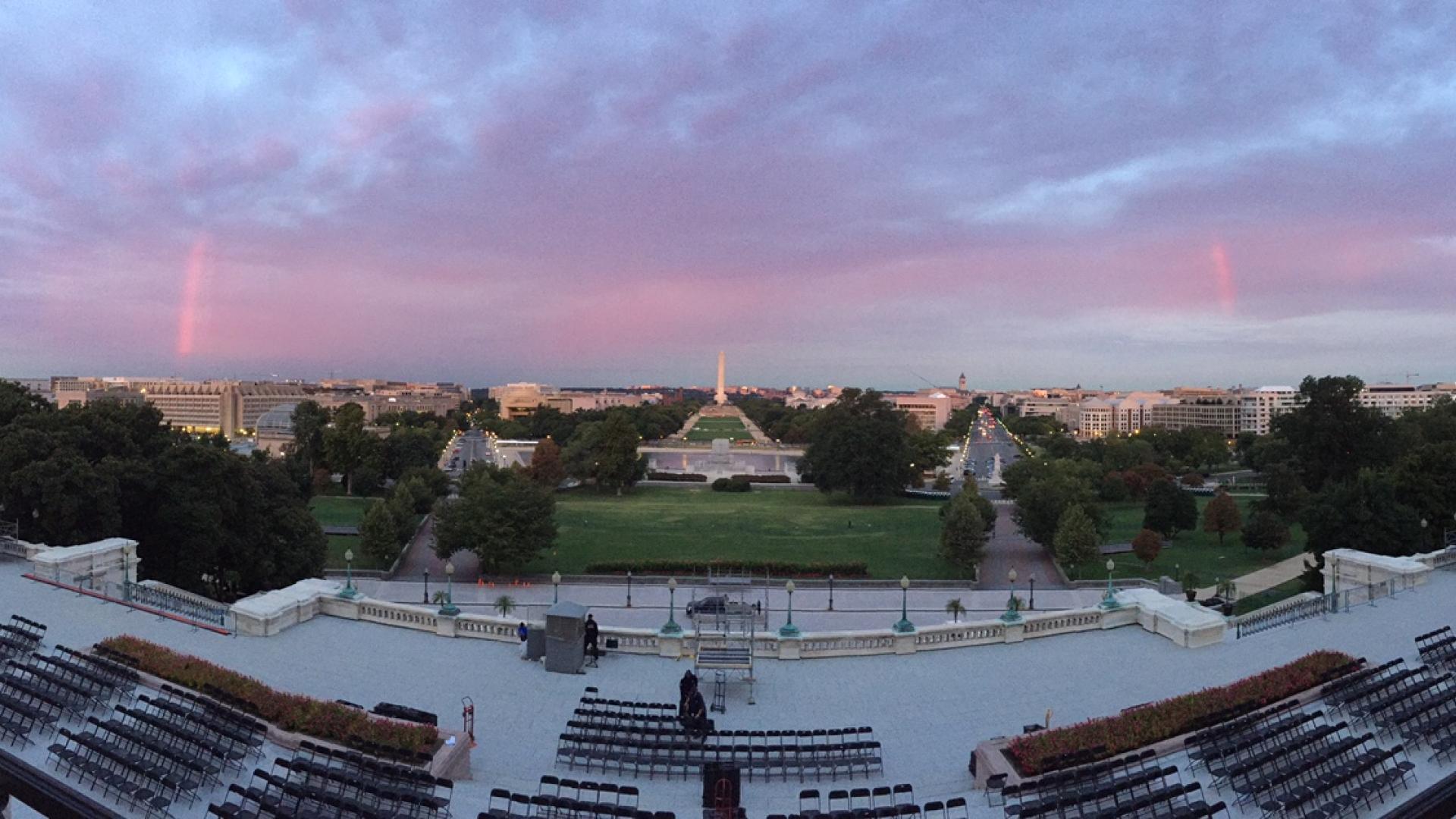 Pope Francis Set-Up - West Front Sunrise