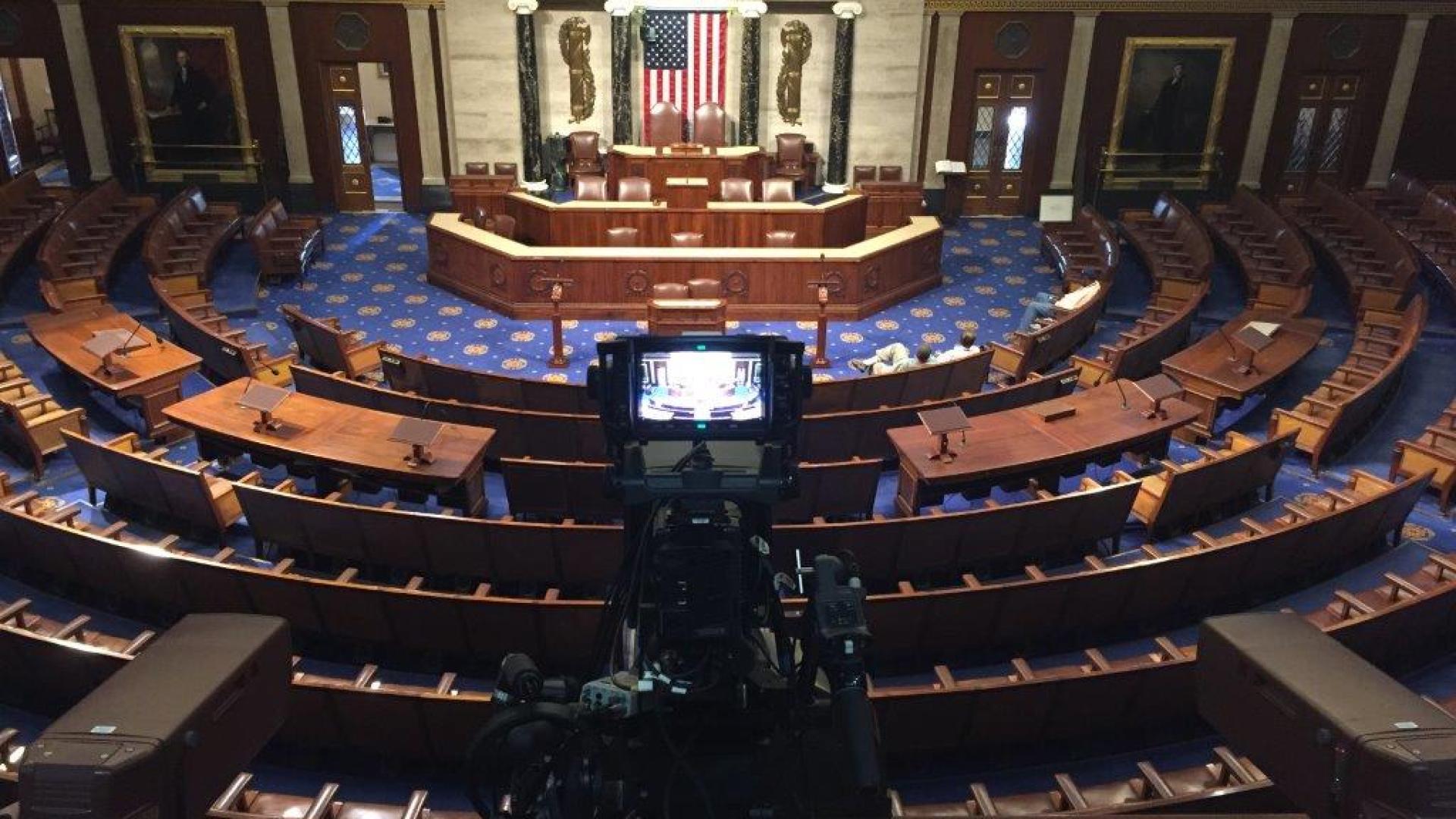 US House Chamber zoomed out