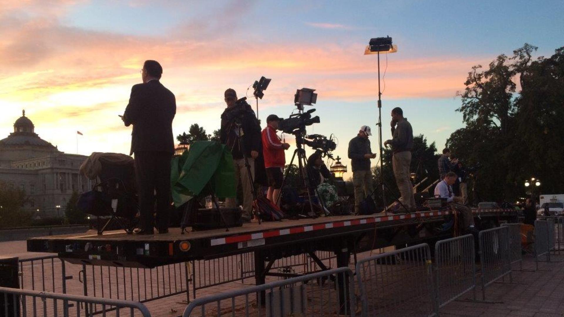 Pope Francis Set-Up - East Front Riser